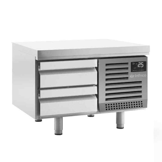 Infrico Low-Height Snack Counters 2–8 Drawer Range – compact stainless undercounter refrigeration for UK foodservice venues
