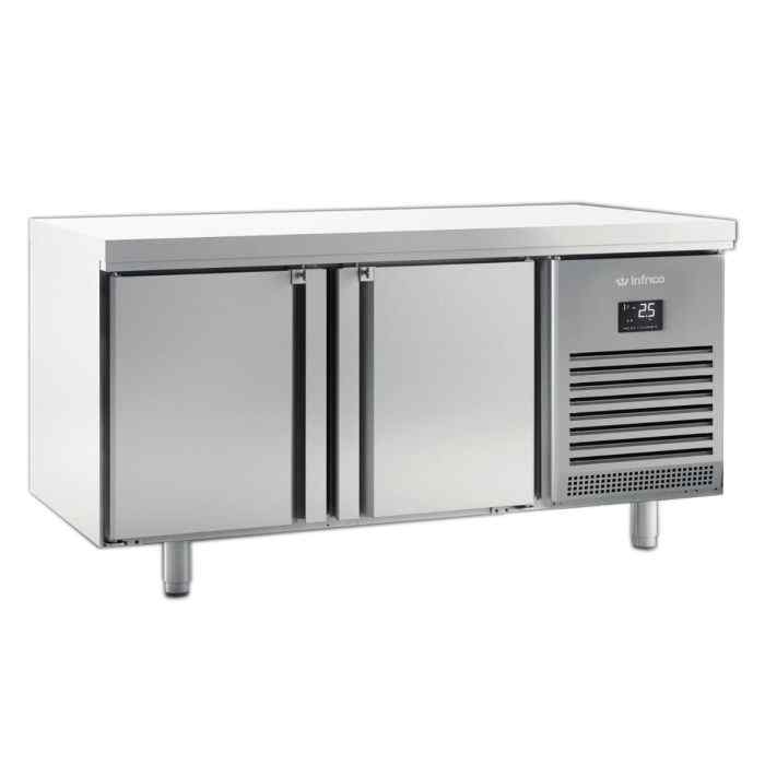 Infrico Freezer Counters 2–3 Door Range – commercial stainless cold storage for UK hospitality and catering kitchens