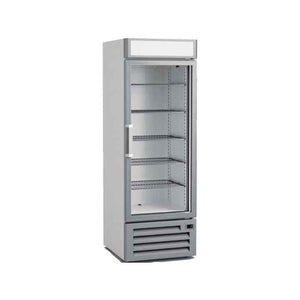 Infrico Glass Door Refrigerated Merchandisers 500–1000 L Range – illuminated display fridges for UK cafés and hospitality venues