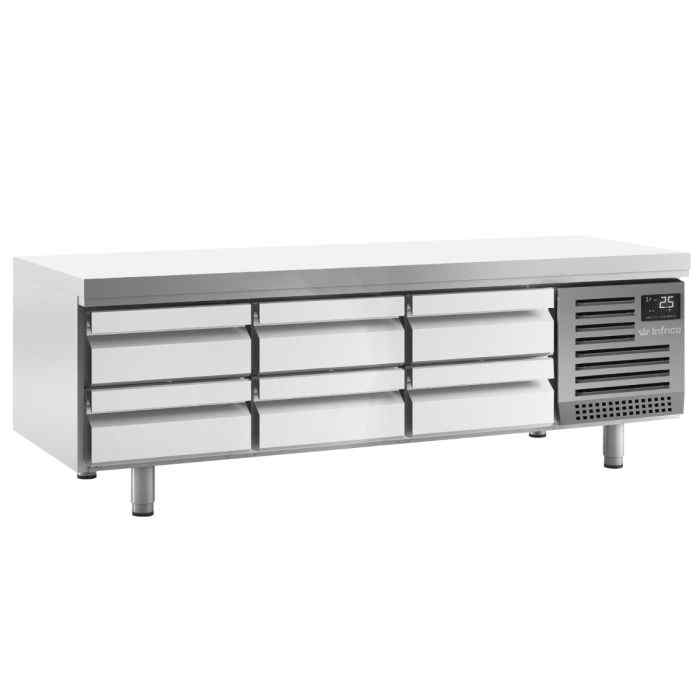 Infrico Low-Height Snack Counters 2–8 Drawer Range – compact stainless undercounter refrigeration for UK foodservice venues
