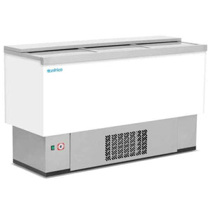 Infrico White Laminated Beer Dump (2–4 Bay Range) – sleek commercial bottle cooler for UK catering kitchens