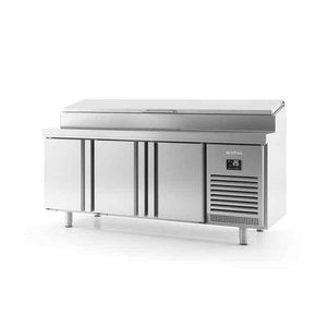 Infrico Refrigerated Counters with Raised Collar 2–3 Door Range – enhanced chilled storage for busy UK commercial kitchens