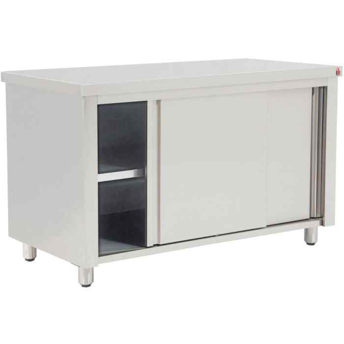 Inomak Stainless Steel Base Storage Cupboards 1390 mm – 1900 mm Wide – robust catering storage for UK foodservice operations