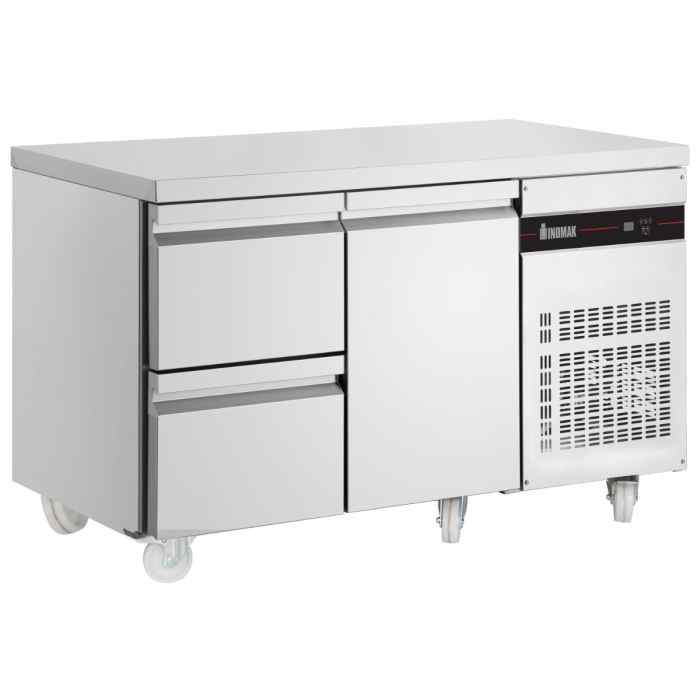 Inomak Double to Six Drawer Gastronorm Counter Refrigerator (274L–583L Capacity) – energy-efficient undercounter refrigeration for British hospitality venues