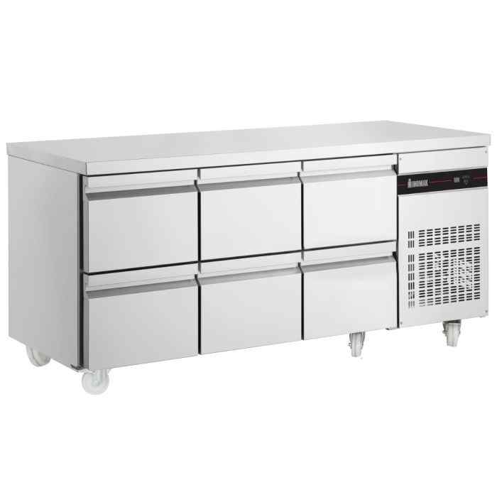 Inomak Four to Eight Drawer Gastronorm Counter Refrigerator (4 – 8 Drawers Capacity) – professional drawer refrigeration for UK catering kitchens