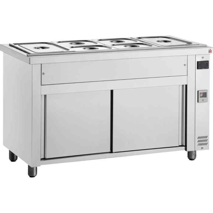 Inomak Bain Maries with Heated Cupboards 3–5 GN 1/1 Pan Range – all-in-one hot storage and service units for UK foodservice operations