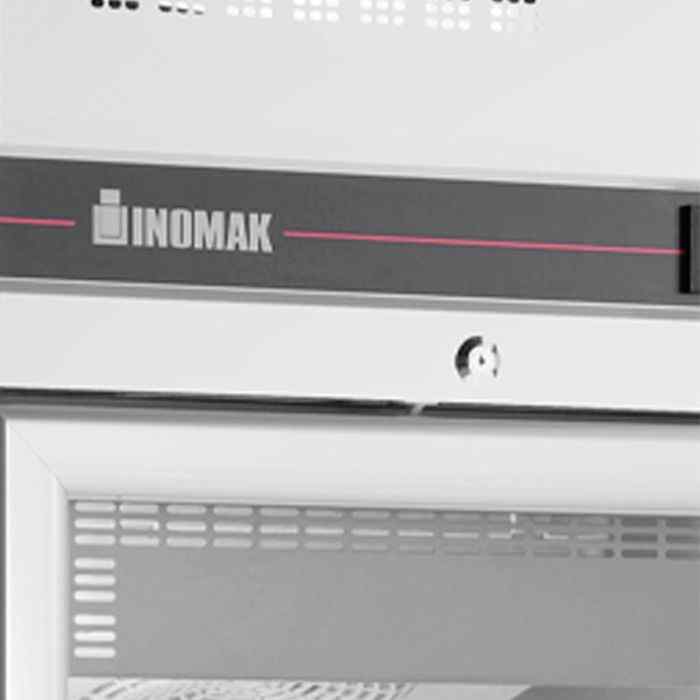Inomak Double Hinged Glass Door Heavy Duty Refrigerator (CEP2144CR) – premium upright chiller for UK hotels & restaurants