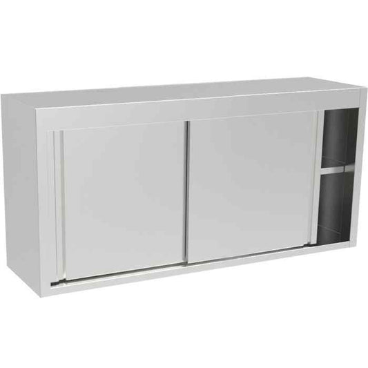 Inomak Wall-Mounted Stainless Steel Storage Cupboards 1400 mm – 1900 mm Wide – hygienic overhead solutions for British hospitality venues