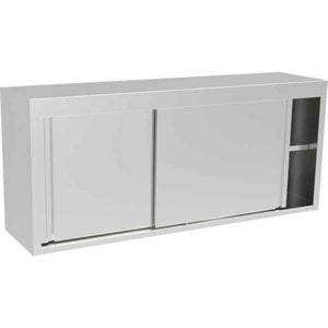 Inomak Wall-Mounted Stainless Steel Storage Cupboards 1400 mm – 1900 mm Wide – hygienic overhead solutions for British hospitality venues