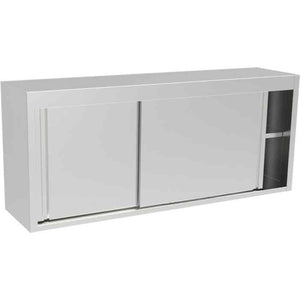 Inomak Wall-Mounted Stainless Steel Storage Cupboards 1400 mm – 1900 mm Wide – hygienic overhead solutions for British hospitality venues