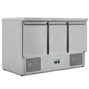 Koldbox Compact Refrigerated Counters 2–3 Door Range – stainless steel cold storage for UK catering kitchens