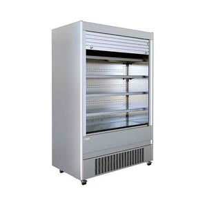Mafirol Stainless Steel Shuttered Multideck Display Cabinets 866–1935mm Range – secure open-front refrigeration for UK restaurants, cafés and food retailers