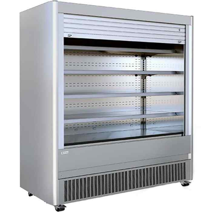 Mafirol Stainless Steel Shuttered Multideck Display Cabinets 866–1935mm Range – secure open-front refrigeration for UK restaurants, cafés and food retailers