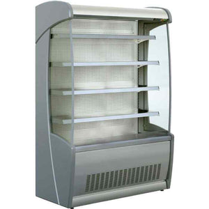 Mafirol Stainless Steel Tiered Display 705mm–1955mm – compact dual-tier refrigerated display for cafés and canteens across Britain
