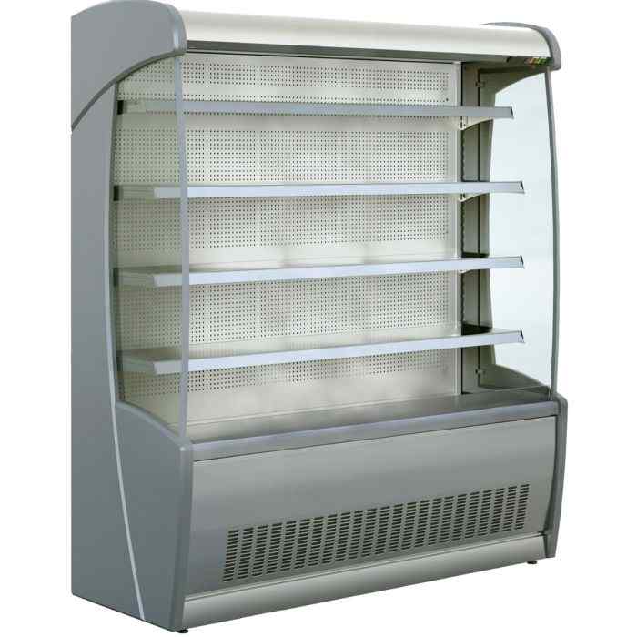 Mafirol Stainless Steel Tiered Display 705mm–1955mm – compact dual-tier refrigerated display for cafés and canteens across Britain