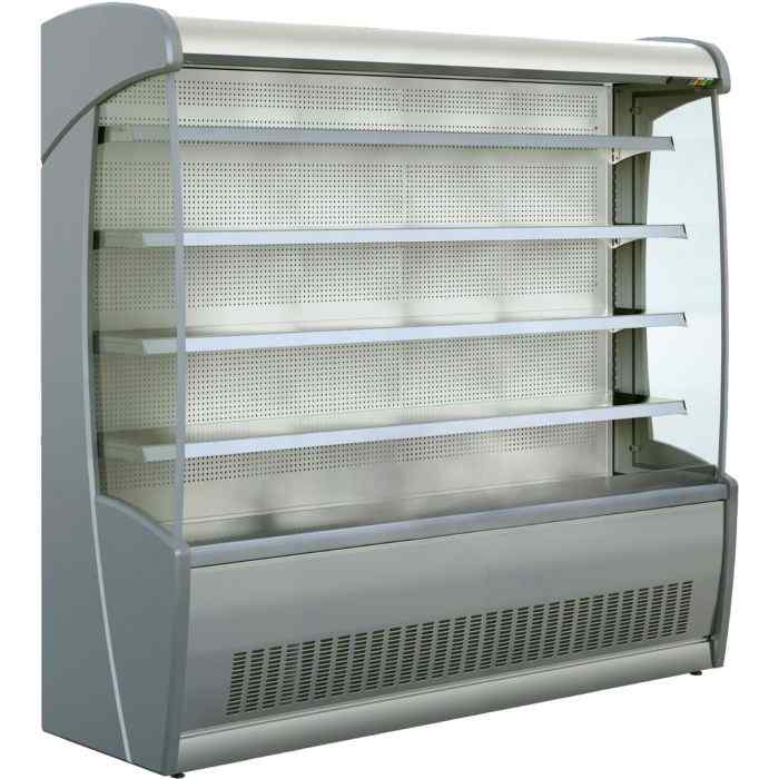 Mafirol Stainless Steel Tiered Display 705mm–1955mm – compact dual-tier refrigerated display for cafés and canteens across Britain