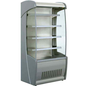 Mafirol Stainless Steel Tiered Display 705mm–1955mm – compact dual-tier refrigerated display for cafés and canteens across Britain