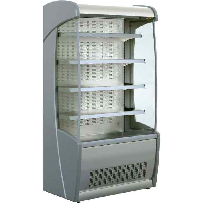 Mafirol Stainless Steel Tiered Display 705mm–1955mm – compact dual-tier refrigerated display for cafés and canteens across Britain