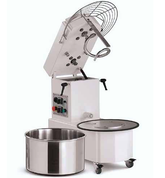 Front view of Master SM Series dough mixer showing build quality and compact design for bakery use