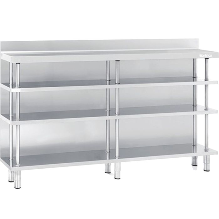 Infrico ME60 Stainless Steel Back Bar Shelving Range (1000–2500 mm Widths)