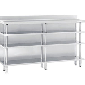 Infrico ME60 Stainless Steel Back Bar Shelving Range (1000–2500 mm Widths)