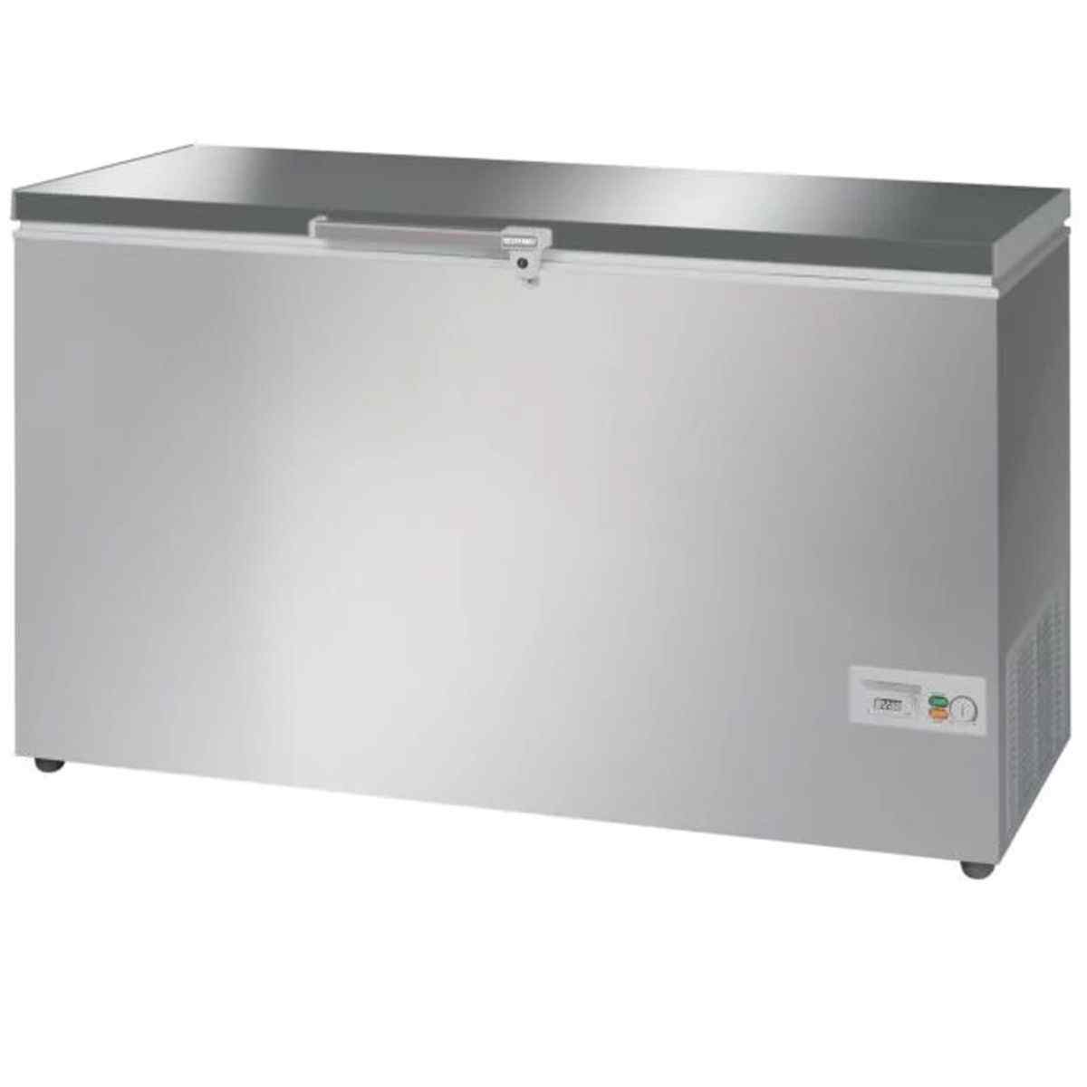Vestfrost Stainless Steel Lid Chest Freezer 296L–383L – premium energy-efficient storage freezer for UK catering kitchens