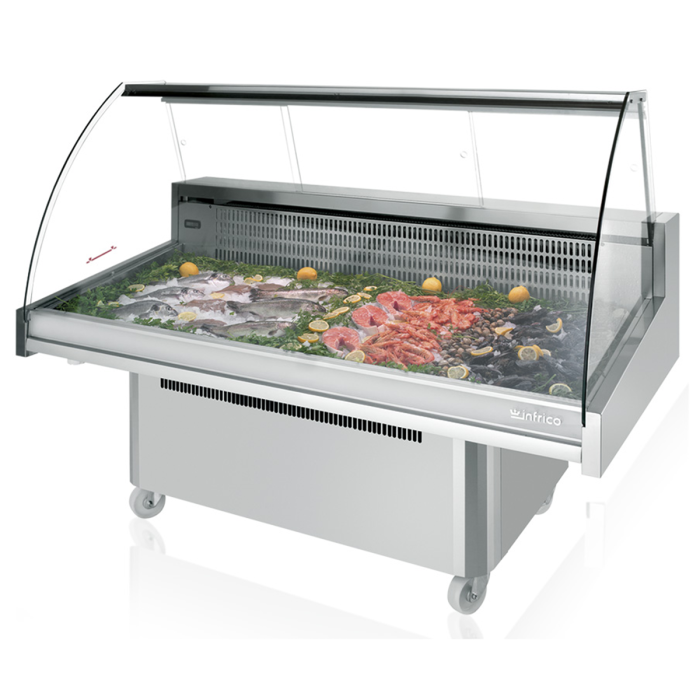 Infrico Refrigerated Fish Displays 1330 mm – 1955 mm Wide – professional seafood presentation for British hospitality venues