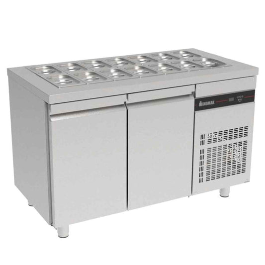 Inomak Hinged Door Gastronorm Saladette 2–3 Door Range for UK catering kitchens
