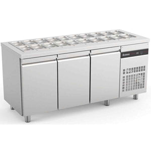 Inomak Hinged Door Gastronorm Saladette 2–3 Door Range for UK catering kitchens